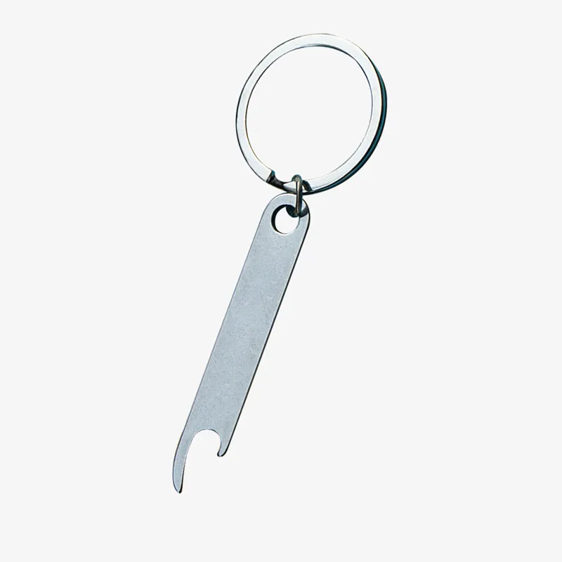 Portable Stainless Steel Key Ring Beer Bottle Opener Keychain Mini Metal Gadget Keyring Men Gift LX6392