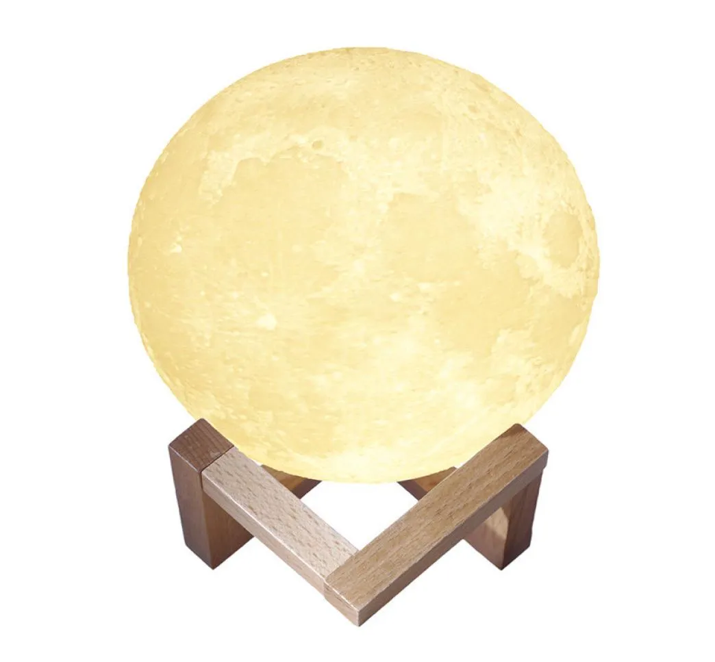 3D Moon Light Touch Sensorremote Control sypialnia Nowość Nocna Lampka Księżyca Lampa dla dziecka dzieci Bożego Narodzenia 039S Night Light9703091