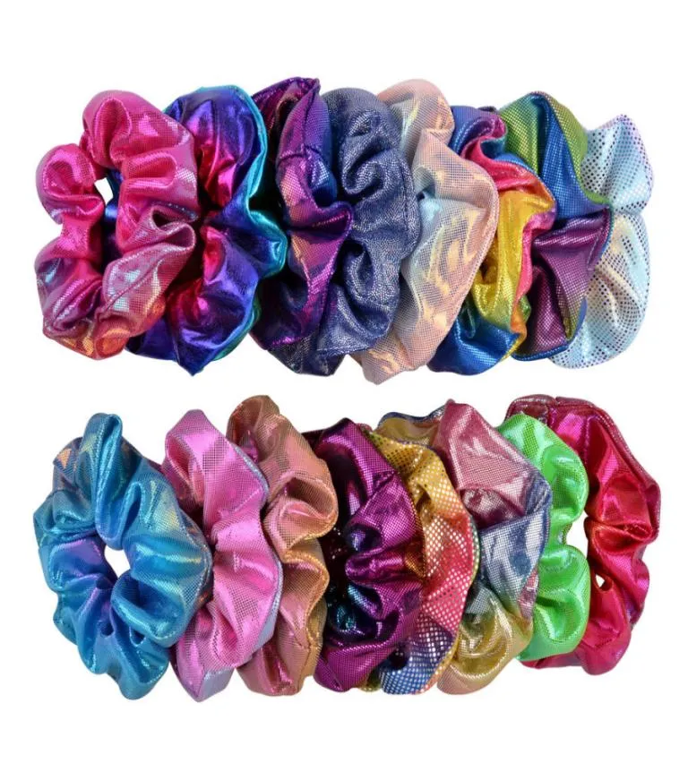 20 ألوان حامل ذيل حصان الشعر خشن عصابات الشعر ليزر مرنة scrunchy hairbands روابط الحبال للنساء الفتيات 3941452