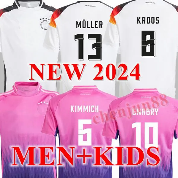 2024 Allemagnes Soccer Jerseys 2024 Ans Player Version Hummels Kroos Gnabry Werner Draxler Reus Muller Gotze Hommes Football Chemises Kits Enfants 2024 Kit enfants et adultes