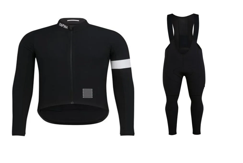 RAPHA team Cycling long Sleeves jersey bib mens sets mens quick dry ropa ciclismo MTB clothes racing wear q10089332648