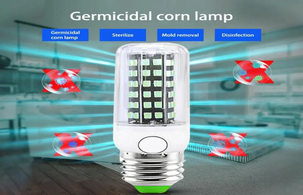 Onever Corn Light con 112 LED UV Lampadina efficiente pratica che uccide i batteri degli acari per auto Case Ospedali Negozi Scuole8095295