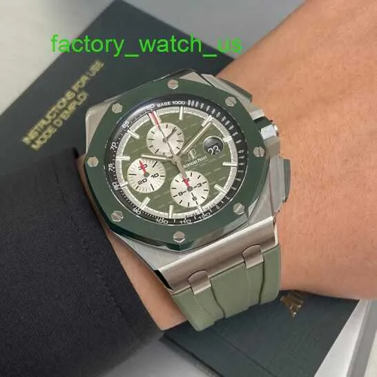 AP Watch Montre Tourbillon Horloge Royal Oak Offshore Series Automatisch Mechanisch Duiken Waterdicht Keramisch Staal Rubberen Riem Datumweergave Horloge Heren