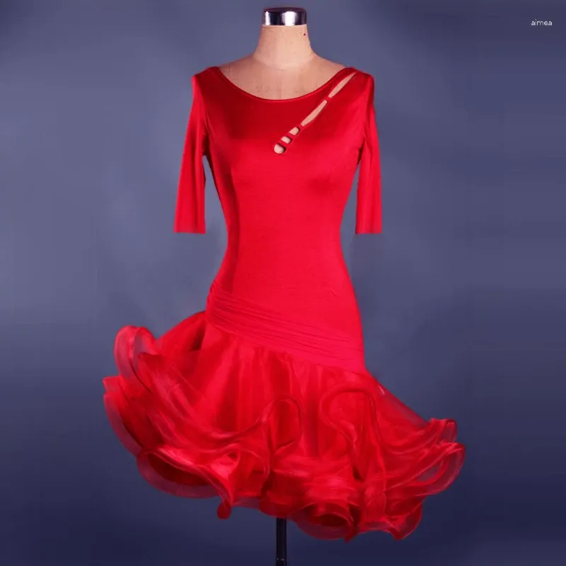 Stage Wear Custom Size Competition Performance Children's Latin Dance Dress