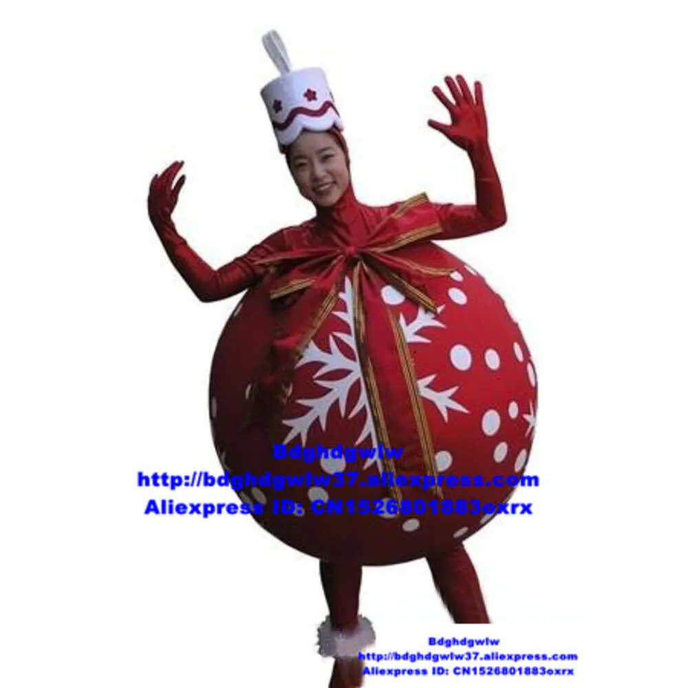 Disfraces de mascota Regalo Bola de Navidad Disfraz de mascota Personaje de dibujos animados para adultos Traje Promoción Embajador Deportes Carnaval Zx1559