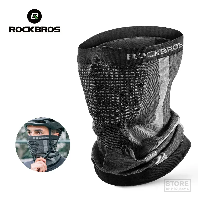 ROCKBROS Maschera da bici Passamontagna integrale Traspirante Protezione solare UV Escursionismo Sport all'aria aperta Ciclismo Sciarpa da moto antivento 240312