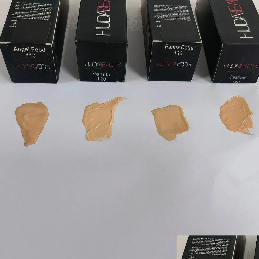 Fondotinta Marca Maquiagem 4 colori Trucco Evidenziatore Correttore Liquido di media età Consegna a goccia Salute Bellezza Viso Otkbh