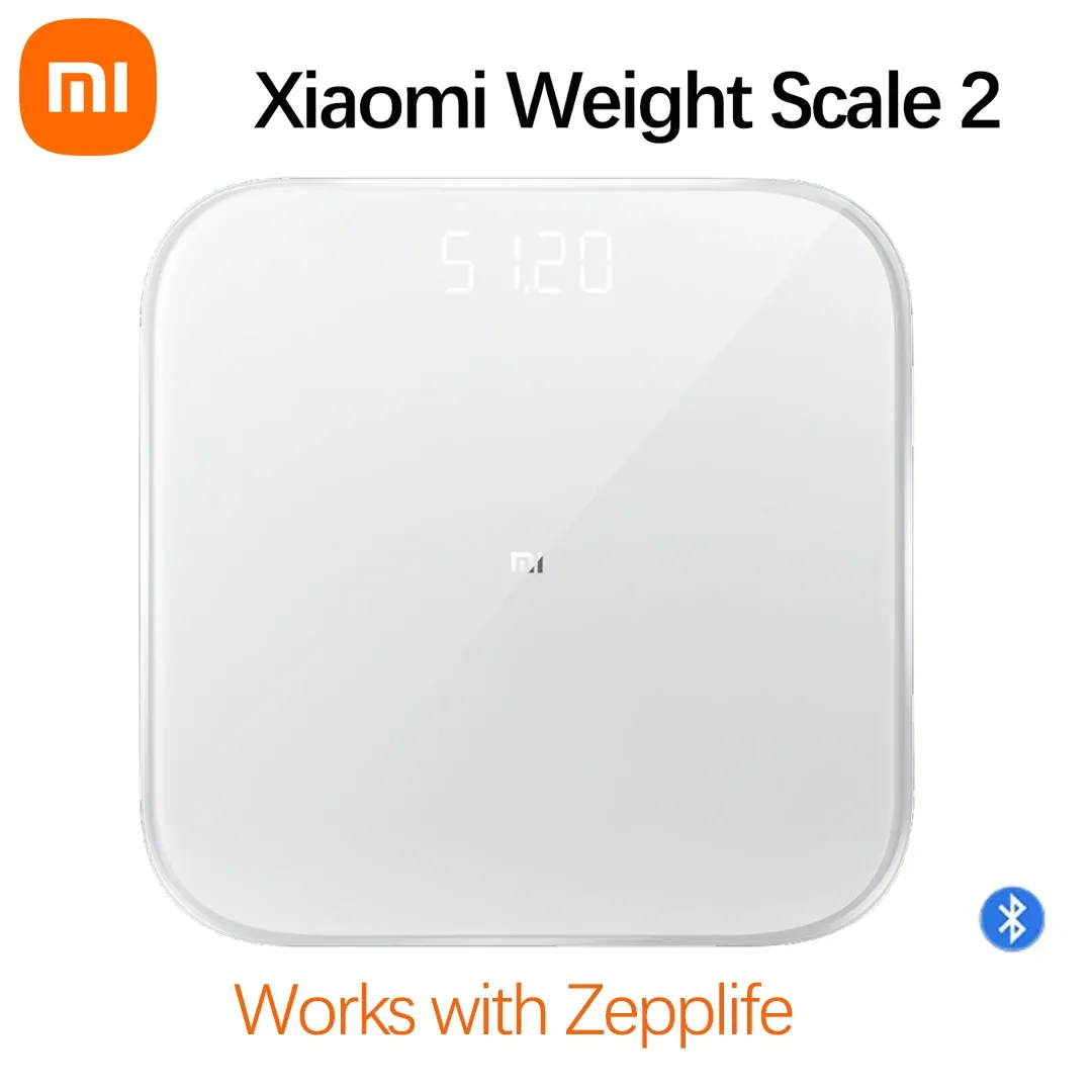 Scales Original Xiaomi Mijia Scale 2 Bluetooth 5.0 Smart Weighing Scale Digital Led Display Works with Mi fit App for Household Fitness