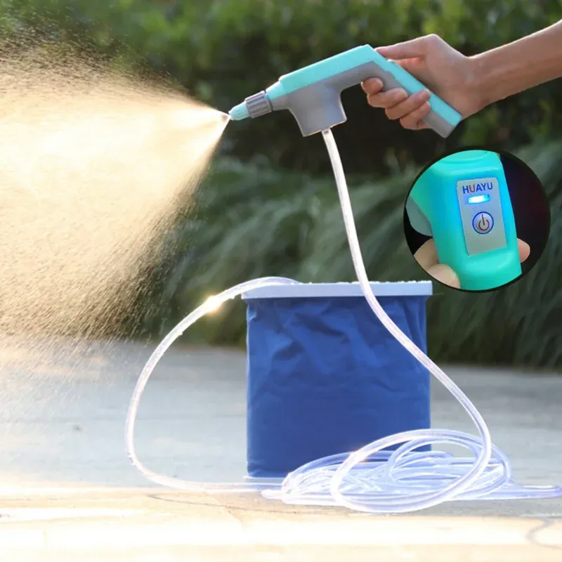 Spruzzatori Spruzzatore d'acqua elettrico automatico da giardino Spruzzatore ad alta pressione con pompa d'aria per piante Lavaggio auto Irrigazione fiori Strumento irrigatore