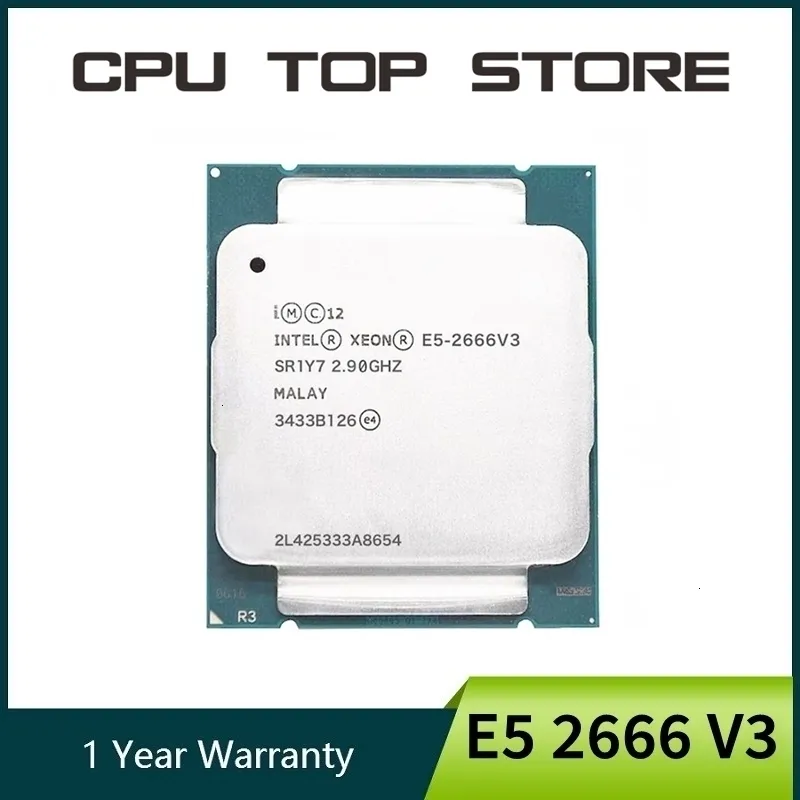 Używany Xeon E5 2666 V3 2666v3 Procesor SR1Y7 2,9 GHz 10 Rdzeń 135W Gniazdo LGA 2011-3 CPU 240304