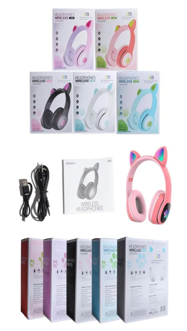 Trådlöst Bluetooth -hörlurar för PC Game Box Phone 10M READMOMONTERAD WIRED HEADSET 400MAH BT 50 Support FM Pluggbara Card6456007