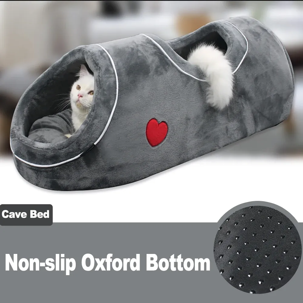 Matten Cave Kattenbed voor katten Huismand Tunnel Kattenmand Comfortabel zacht huisdierbed voor katten Accessoires Grappig kattenbed House Kitten