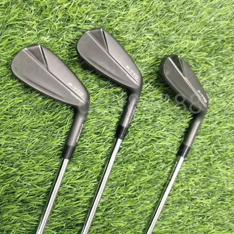 Clubs Golf P770 fers noirs fers de golf Clubs de golf unisexes pour droitiers Contactez-nous pour voir les photos avec LOGO