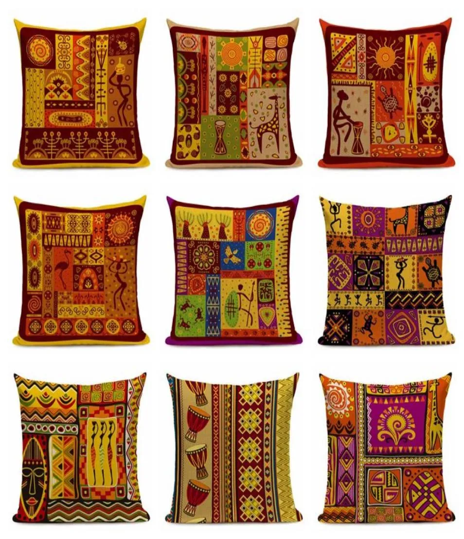 Fodera per cuscino arredamento africano 45 cm house de coussin divano decorativo vintage federa federa tribale fonda cojin2826679