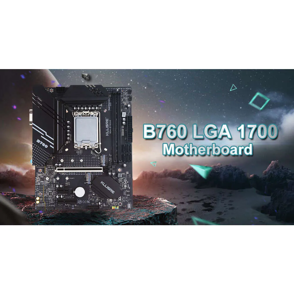 Комплект Kllisre B760 Core I5 12400F 2*16 ГБ = 32 ГБ Памяти DDR4