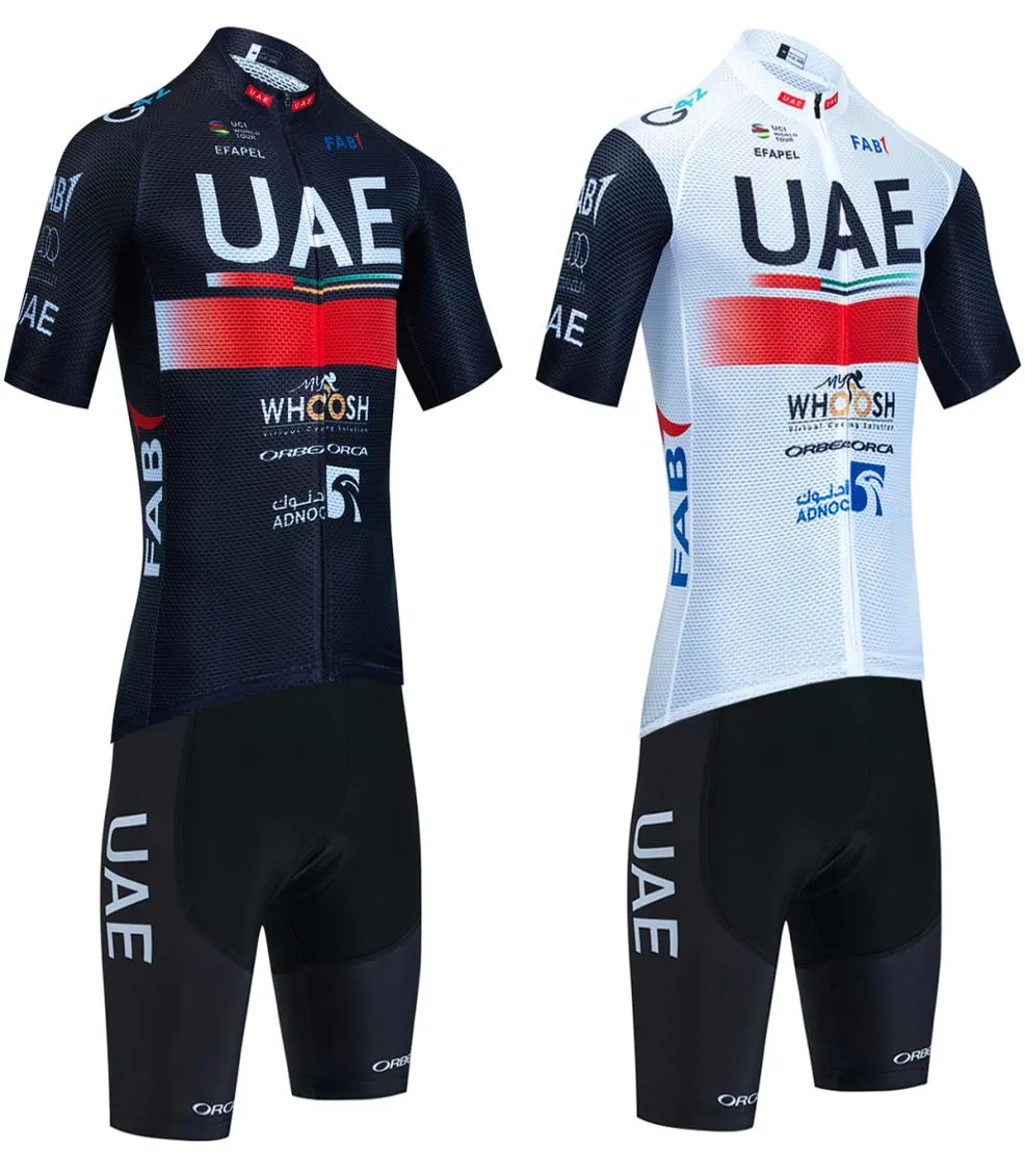 2023 UAE Cycling Jersey Bike Shorts Set Uomo MTB Bike Maillot Shirt Sportswear Downhill Pro Mountain Bicycle Clothing7156749