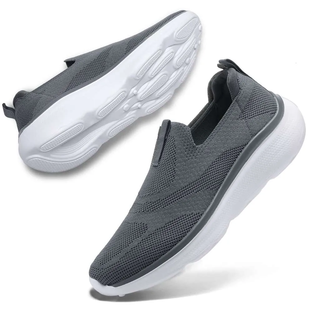 Sneakers Slip-On Pulltop, Scarpe da Tennis da Uomo Comode con Plateau, Scarpe da Ginnastica Casual da Corsa Senza Laccio Scarpe da Ginnastica Traspiranti Mocassini da Uomo con Arco