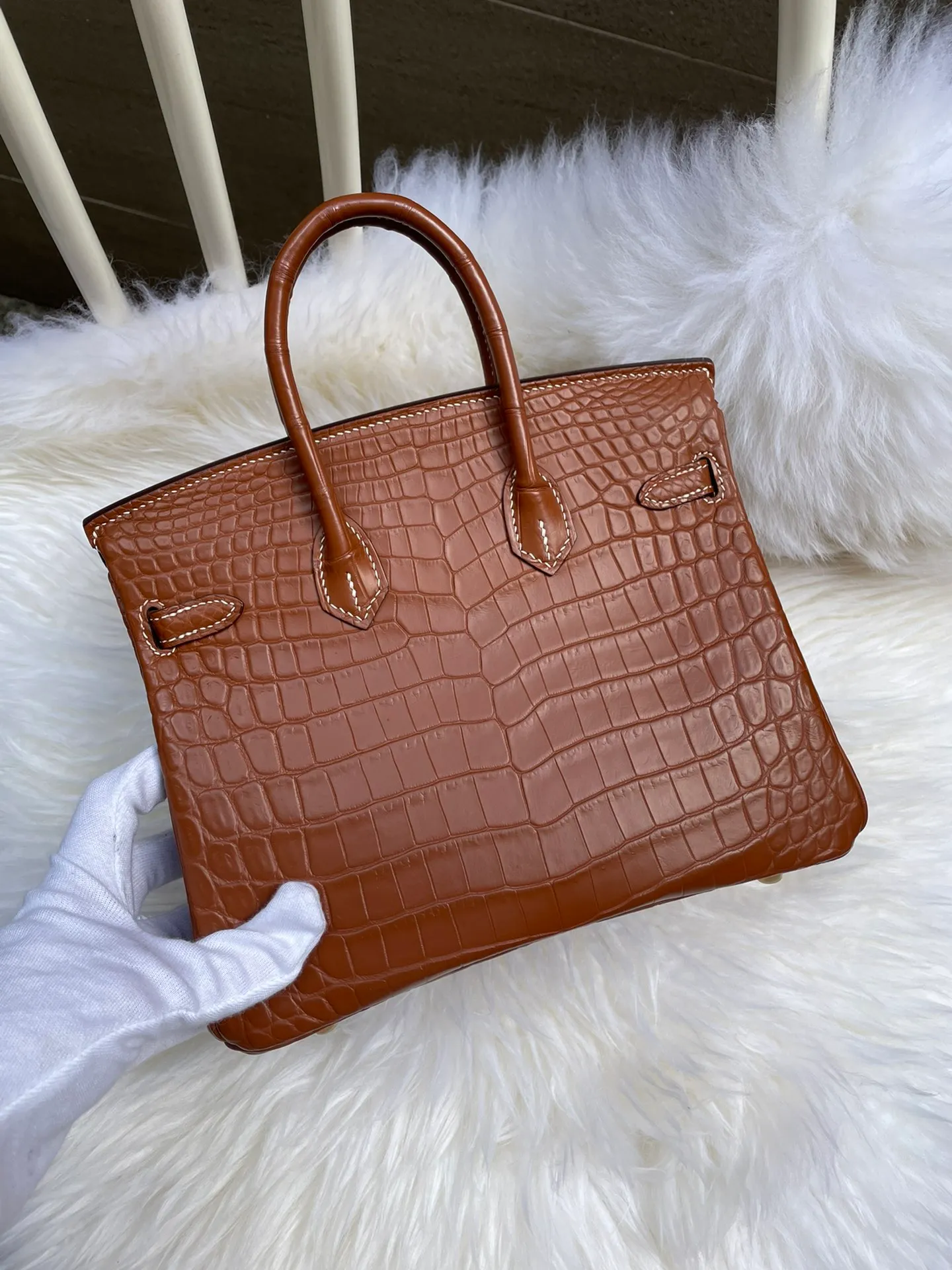 designer tas luxe handtas 30cm mat krokodillenleer bakken volledig handgemaakt stiksel vele kleuren fabriek groothandelsprijs snelle levering