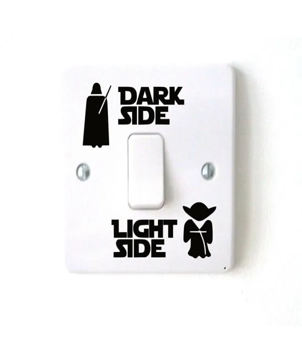 dark side light side practical living function vinyl switch sticker CA2987581488