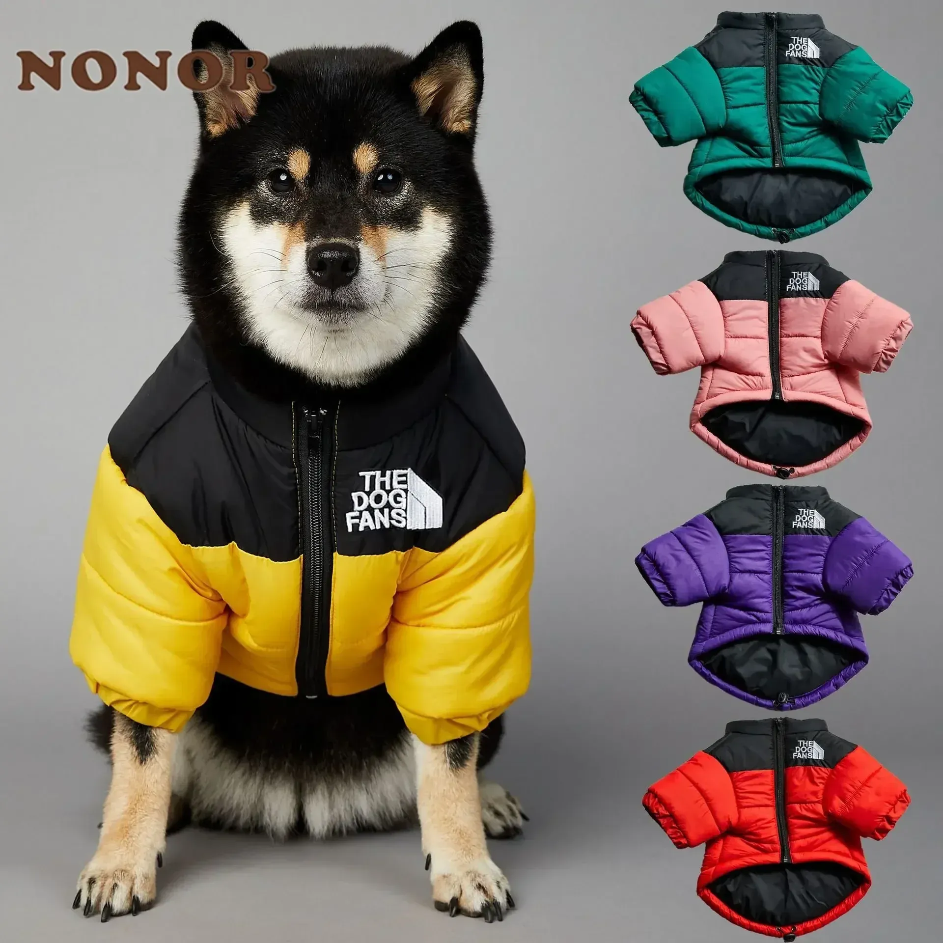 Jassen De Hond Fans Winter Hond Donsjack Kleding voor Kleine Middelgrote Honden Warme Dikke Hond Vest Franse Bulldog Puppy Jas