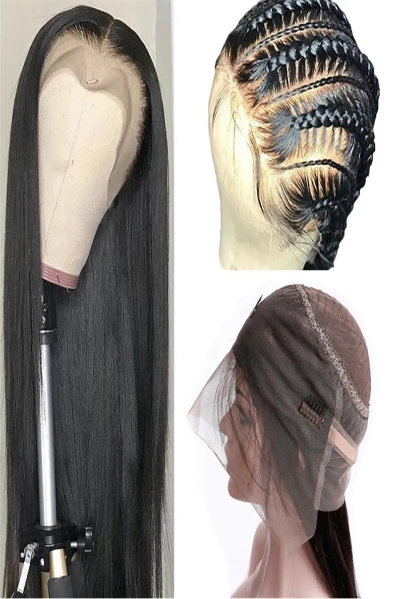 360 Lace Frontal Wig Pre Plucked With Baby Hair Brazilian Straight Swiss Lace Remy Lace Front Human Hair Wigs1306995