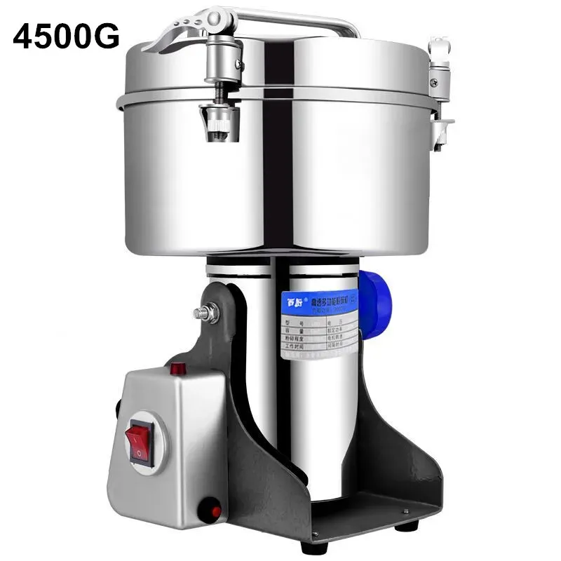 Strumenti 4500G 4500W Macinacaffè 430 In Acciaio Inox Medicina Commerciale Farina In Polvere Frantoio Frantoio In Polvere Ad Alta Velocità Intelligente