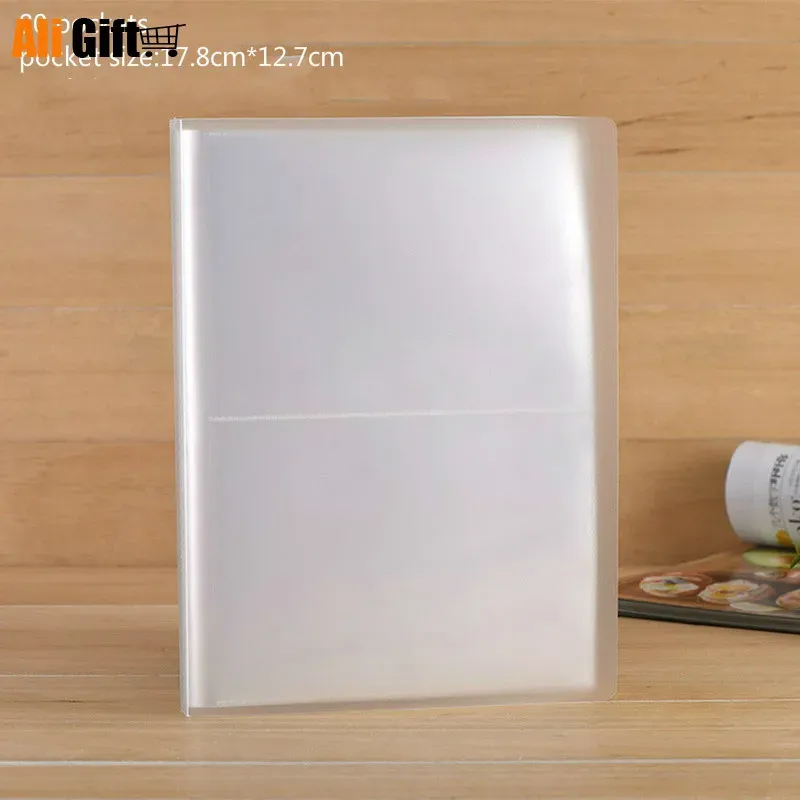 Album PP Surface Transparent 80 Sheets Insert Type 5R 7 Inch PP Fotoalbum Family Growth Book Insertion Page 80 Pocket Foto Album