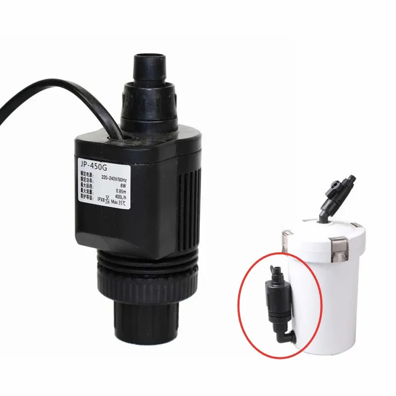 Pumps 220240V 50HZ SUNSUN JP450g Water Pump New Version 6W for HW602B 603B External Filter Aquarium Fish Tank 400L/H