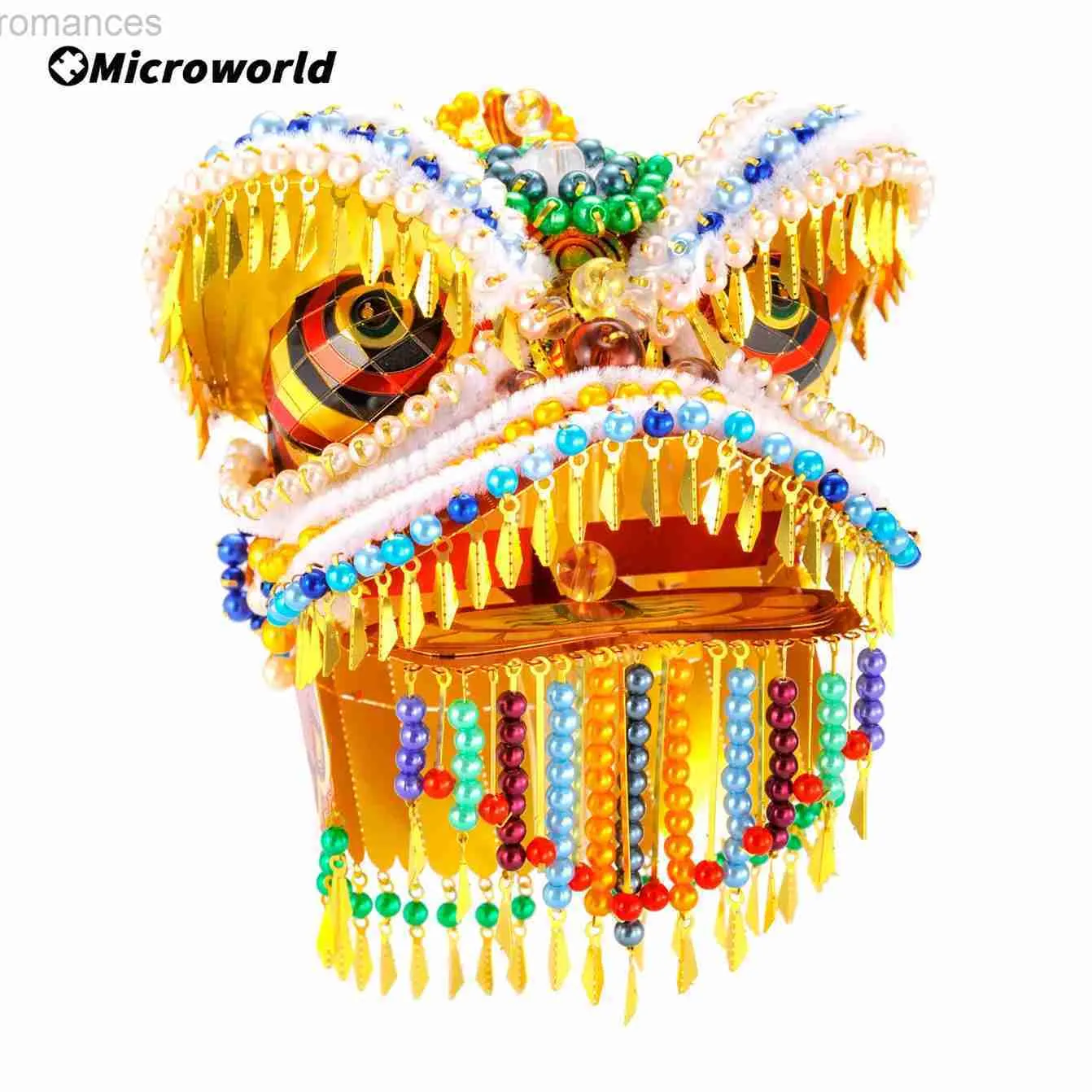 3D -pussel Microworld 3D Metal Puzzle Chinese Traditionell kultur Lejondansmodellpaket DIY Montering Jigsaw Toys Gifts For Adult Gifts 240314