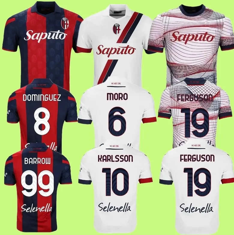 23 24 Posch Soccer Jerseys 2024 Bolognas Orsolini Dominguez Zirkzee Ferguson de Silvestri Beukema Barow Home Away Football Shirt