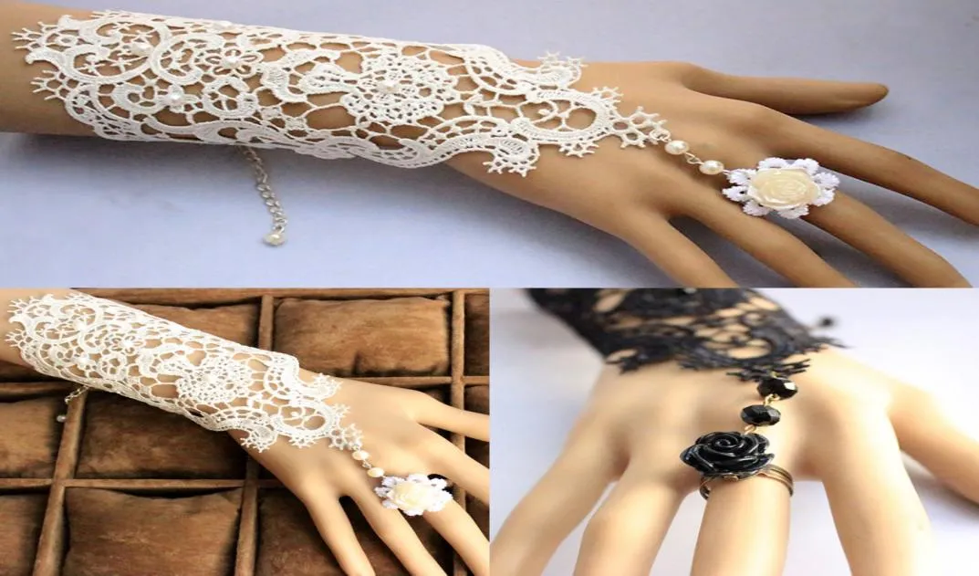 Новые длинные черные вечерние белые свадебные перчатки без пальцев в наличии Свадебные аксессуары Party Glove7176462