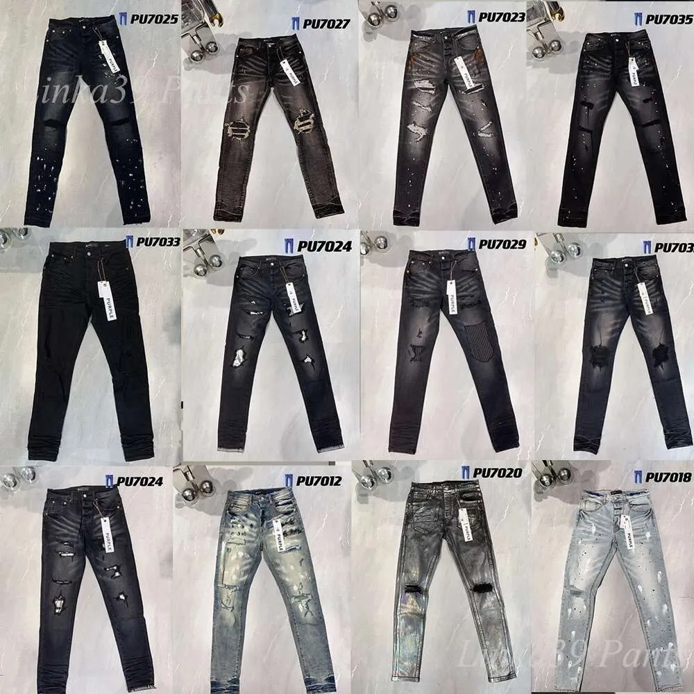 Jeans roxos Mulheres Designer Jeans para Mens Jeans de Alta Qualidade Rasgado Slim Fit Motociclistas Calças para Homens Moda Mens Design Streetwear Slim Jeans Tamanho 28-40