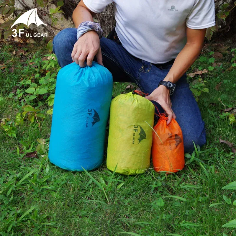 Abris 3F UL GEAR Sac de rangement multifonction 15D Silnylon Compression Sac étanche Portable Voyage Divers Sac Camping