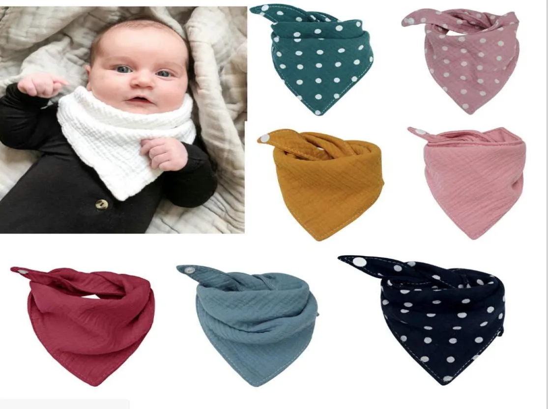 Babybibs Burp Cloths 14colors Infant Saliva Cloth Bandana 100 Cotton Ins Triangle bibs baby Saliva bibs新生児げっぷclo3403508