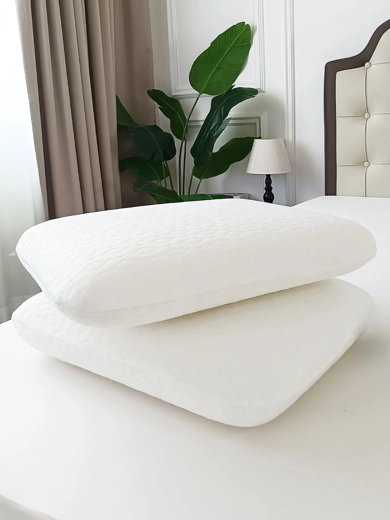 Memory Foam Pillow Cervical For Neck Pain Relief Mjuk bekväm sängkuddar Sidan Back Sleeper 240304