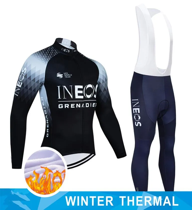 2022 Team GrenadierWinter Cycling Pro Jersey 20D Pantaloni Set MTB INEOS Abbigliamento da bicicletta Uomo Ropa Ciclismo Thermal Fleece1702719