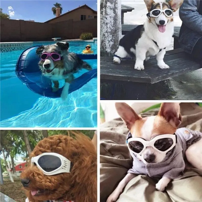 Hondenkleding Opvouwbare huisdierbril Klein medium groot Brillen Waterdichte veiligheidsbril Zonnebril