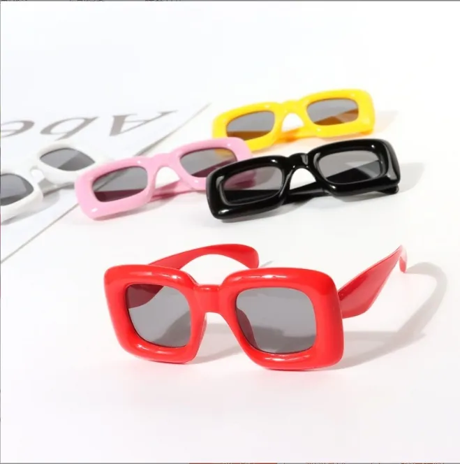 3-12 ans nouvelles lunettes de soleil carrées pour garçons filles rétro Design nuances couleur bonbon lunettes de soleil enfants lunettes pour enfants