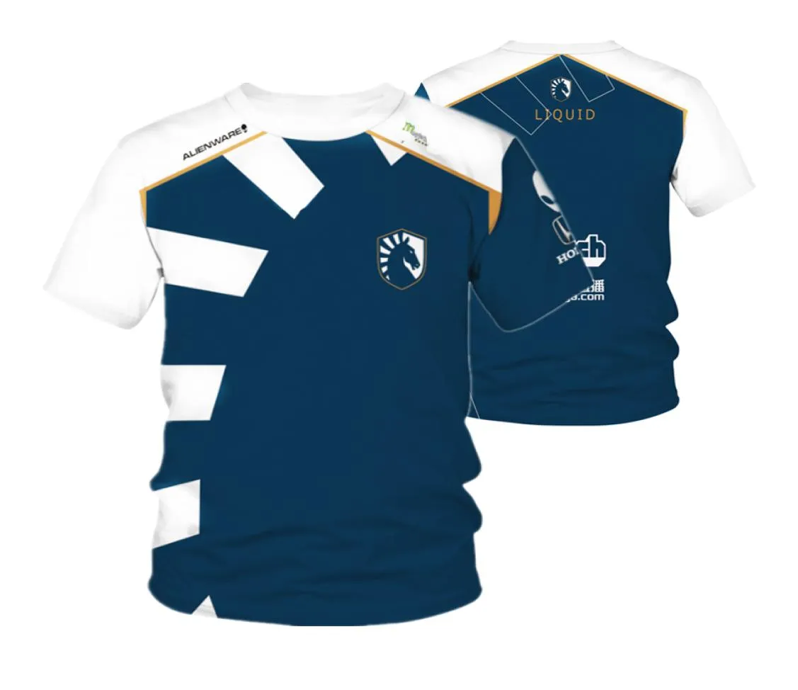 Csgo League of Legends Lol Esports Lcs Team Liquid Uniform Men039s Tshirt Dota2 Competition1414329