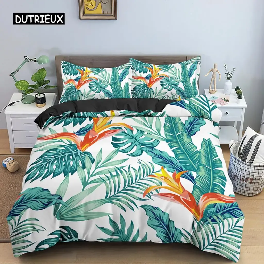 Zestaw Tropical Palm Leaf Caste Cover Kolorowe liście Zestaw Zestaw Zestaw leśnych leśnych osłony dżungli dla kobiet mężczyzn dzieci dzieci nastolatki płody