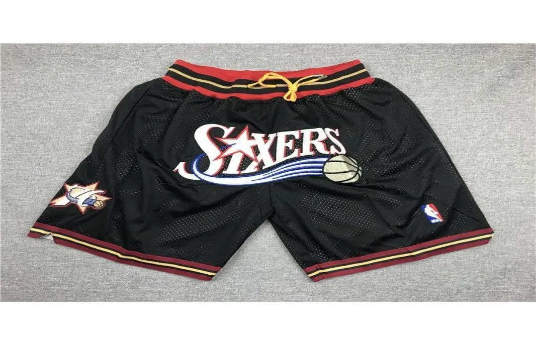 91 maillots de basket-ball maillots de sport SXXL 76 SIXERS JUST DON SHORTS maillots de basket-ball cousus pas cher 5016926