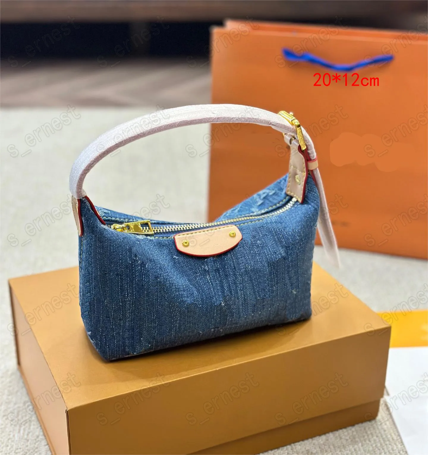 Woman Denim bag canvas Handbags shoulder bags Underarm bag Designer Crossbody bag Lady Small Totes
