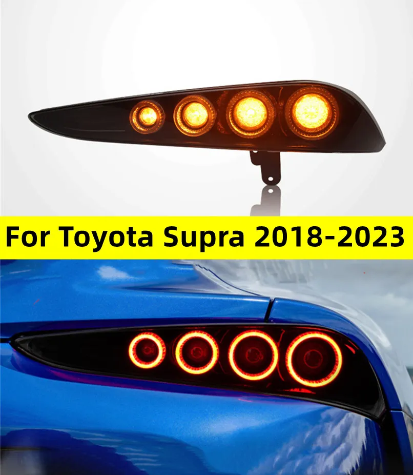 トヨタのオートテールライトアップグレードSupra 20 18-2023 GRリアランプ起動アニメーションDRLブレーキターンシグナルアセンブリ