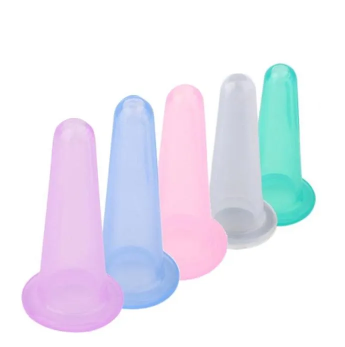 High Quality Silicone Vacuum Cups Full Body Facial Cupping Back Massager Body Slimming Massage 6 Pcs Set4781726