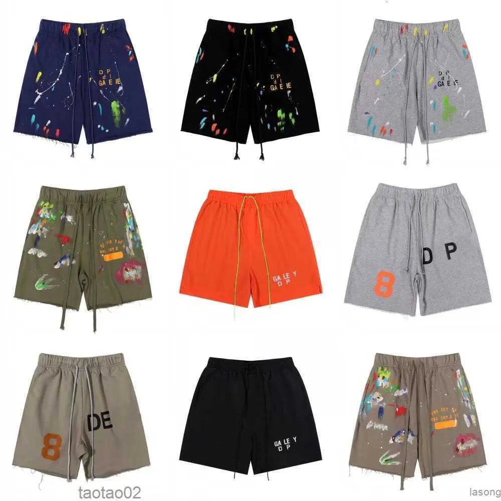 Mens Shorts Moda Fitness Roupas Francês Ginásio Galleryse De Pts Roupas de Verão Homens Casual Sports Designer Colorido Ink-Jet Clássico ImpressoLupg3u7t