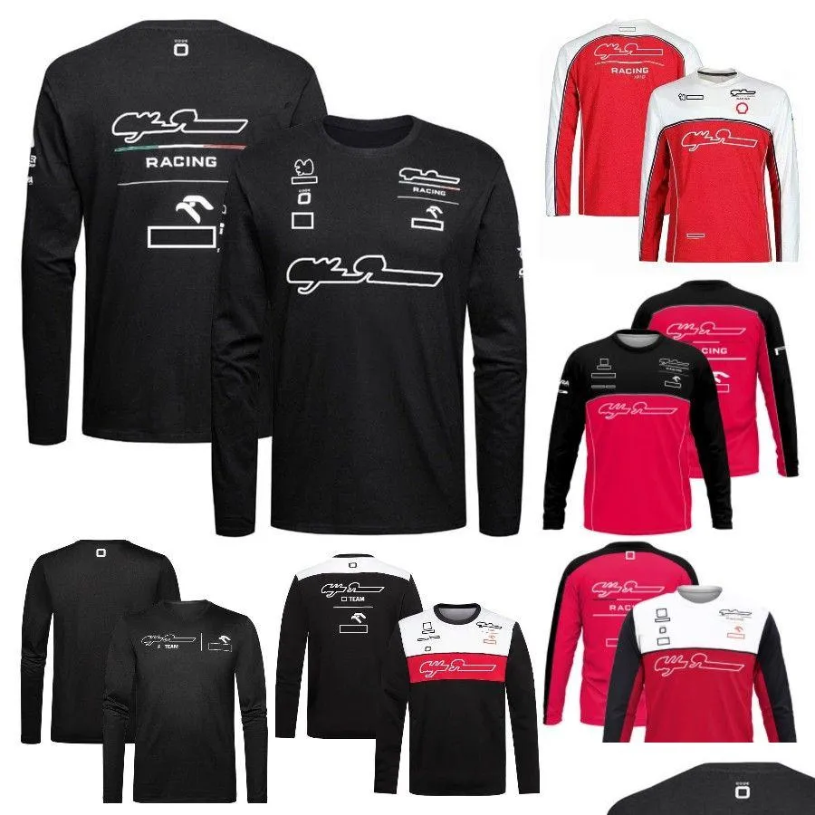 Vêtements de moto 2022 Nouveau F1 T-shirt à manches longues Jersey Forma 1 Costume de course T-shirts Fans Été Séchage rapide Sport Tops Mens Outdoor M OTV32