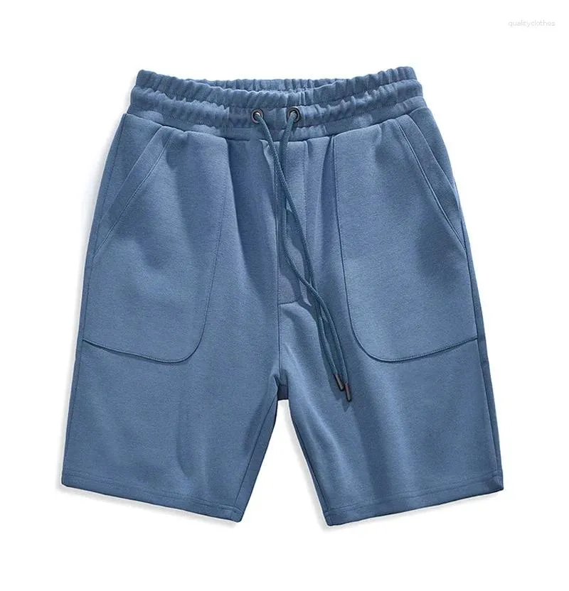 Pantaloncini da uomo 2024 380g Qualità dei pesi massimi Casual per le coppie Pantaloni larghi di colore di tendenza sportiva estiva Medio