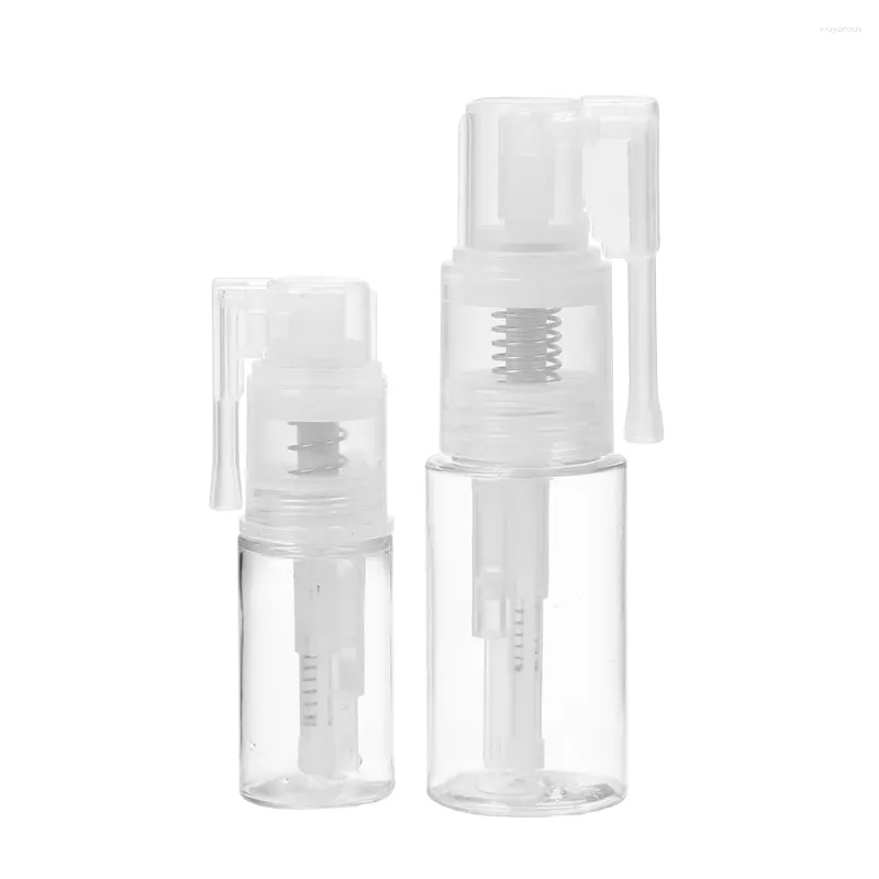 Bottiglie di stoccaggio Punti di viaggio professionali Bottiglia spray per polvere da imbottigliamento Spruzzatore di plastica portatile