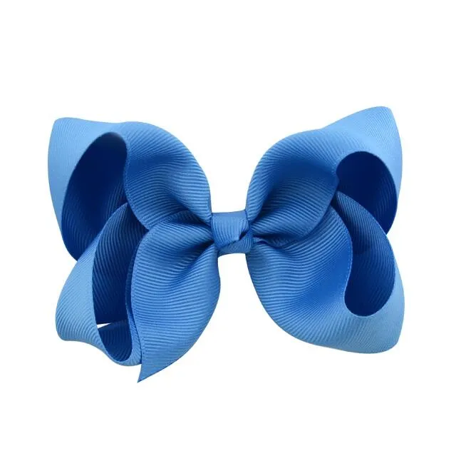 62 Color 6 Inch girl hair bows candy color barrettes Design Hairs bowknot Children Girls Clips 13.5g Beautiful girl hair accessory Gift