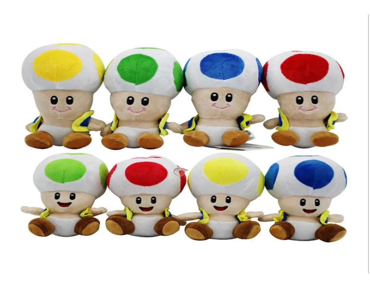 17cm7 inch Super M Plush toys cartoon Super M Mushroom head Stuffed Animals for baby Christmas gift3867736